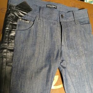 Dolce Gabbana Men's Dark Blue Designer Jeans